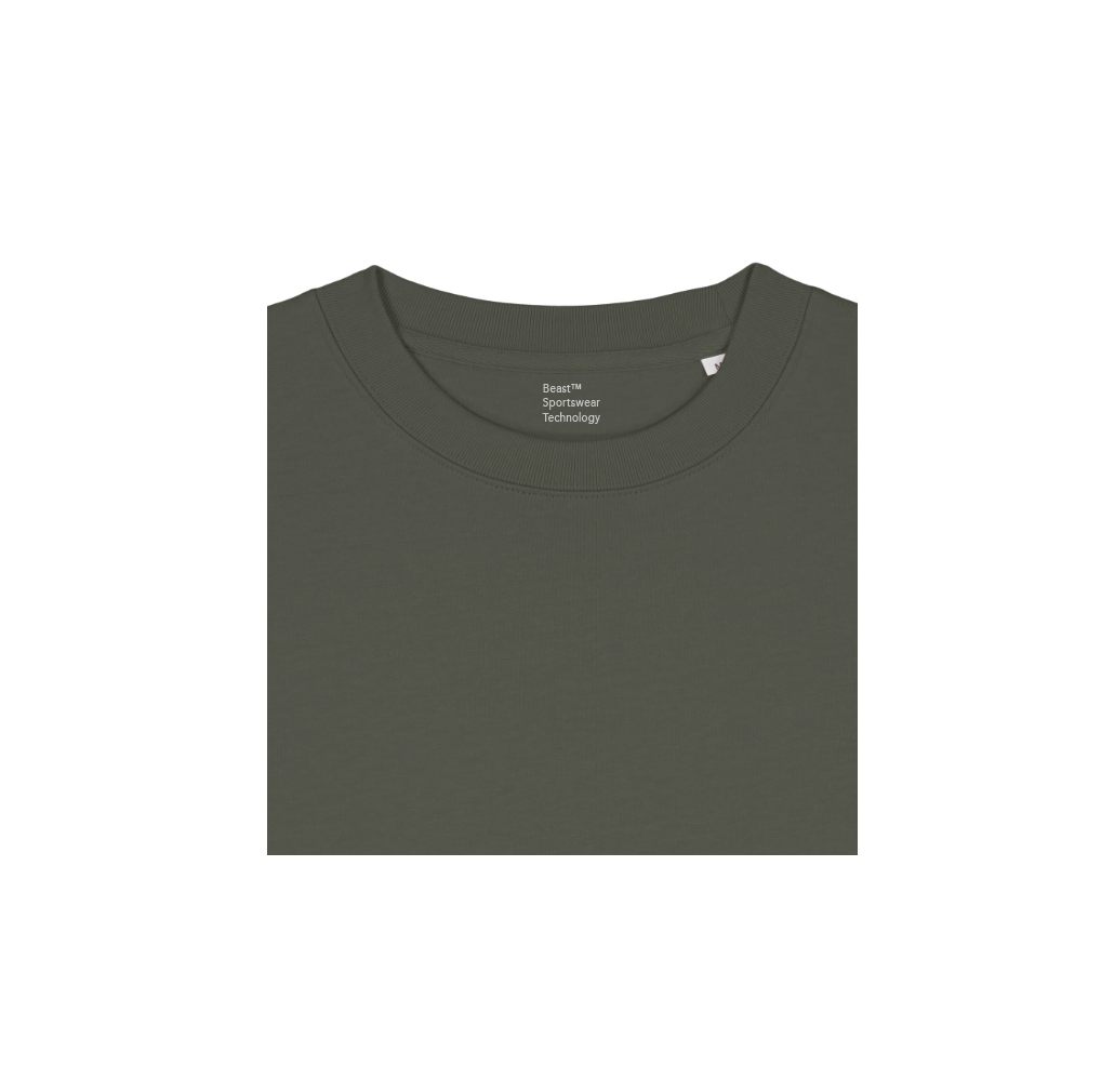 Crew Sweater Subtle Logo Army Green